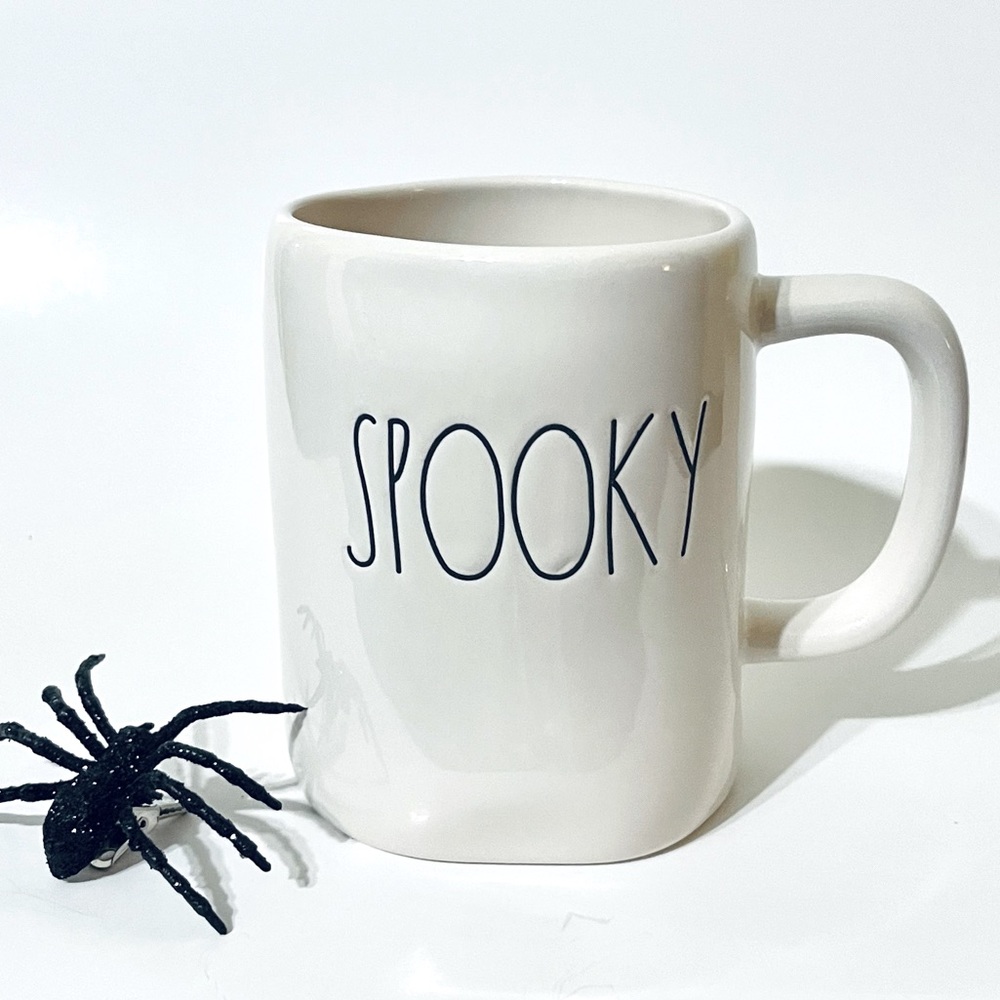 Rae Dunn Halloween Double sided SPOOKY Mug